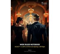 The Gala Deception (Volume 1) - Wide Ruled Notebook, 8.7mm, A4 (8.27"x11.69"), 100 Pages: Monte Carlo Man Notebook, Wide Lined Notebook for Comfortable & Spacious Writing