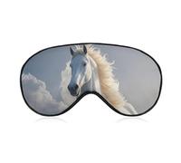 The Galloping Horse is Galloping Sleep Mask for Women Men, Soft Eye Mask with Adjustable Strap for Sleeping, Light Blocking Travel Blindfold for Nap Comfortable Eye Cover for Home Office