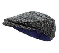 The Galway - Irish Tweed Flat Cap - Pebble Herringbone - Large (59-63cm)