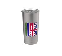 The Gambia UK Flag Gambian British Heritage Stainless Steel Insulated Tumbler