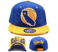 The Game Golden State New Leader Ice Cold Skyline Bridge Blue Gold Era Snapback Hat Cap