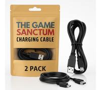 The Game Sanctum [2 Pack] 3m Mini USB Charging Cables for PS3 Controller - Extra Long, Durable, Plug & Play