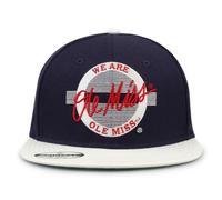 The Game Unisex's Flat Brim Snapback, Blue/Circle, One Size