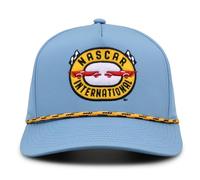 The Game Unisex's NASCAR International Vintage Logo Snapback Hat - Retro Racing Cap with Adjustable Fit, Columbia Blue, One Size