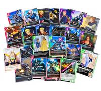 The Gaming Emporium 25-Card Assorted Trading Card Lot for Gundam Card Game - Common & Uncommon Rare C/U/R/LR Foil Cards