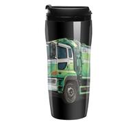 The Garbage Truck Stylish Insulated Coffee Cups & Mugs 350ml | with Lids Removable Double-Wall Travel Drinks Tumbler