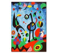 The Garden 1925 by Joan Miro Famous Abstract Canvas Painting Posters Prints Wall Art Picture,for Living Room Wall Decoration No Frame (Size : 40X50cm Unframed)