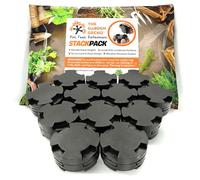 The Garden Gecko Invisible Pot feet for outdoor plant pots and flowers solid EPDM rubber pot risers | 24 PACK | STACK PACK EDITION