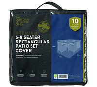 The Garden & Home Co Premium 6-8 Seater Rectangular Patio Set Cover, 245xm x 120cm in Black from The Garden & Home Company INT ltd, fully weather resistant, UV protected, garden furniture protection