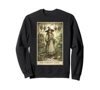 The Garden Lady Tarot Card Botanist Gardening Sweatshirt