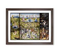 The Garden Of Earthly Delights By Hieronymus Bosch Framed Print A2 Walnut