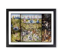 The Garden Of Earthly Delights By Hieronymus Bosch Framed Print A3 Black
