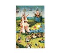 The Garden of Earthly Delights Detailed by Hieronymus Bosch Poster Bedroom Canvas Decor Print Wall Art Office Room Aesthetic Decor Gift Unframe 16x24i