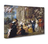 The Garden Of Love By Peter Paul Rubens Canvas Print | Gallery Wrapped 30mm Frame Wall Art | 30x20 inches | Ready to Hang | Classic Floral Picture | Living Room Bedroom Lounge Office