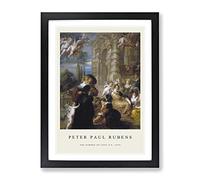 The Garden Of Love By Peter Paul Rubens Exhibition Museum Painting Framed Print | A3 Black Framed Wall Art | Ready to Hang | Modern Love Picture | Living Room Bedroom Lounge Office