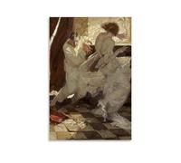 The Garden of Peril 1923 Dean Cornwell American Art Deco Wall Art Featuring Dynamic Human Figures in A Tense Setting Canvas Art And Wall Art Picture Print Modern Family Bedroom Decors Unframe 16x24inc