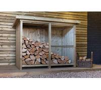 The Garden Village Billington Log Store Small - Timber - L96 X W160.6 X H123 Cm