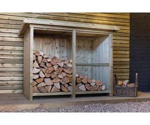 The Garden Village Billington Log Store Small - Timber - L96 X W160.6 X H123 Cm