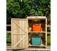 The Garden Village Chatburn 2 Recycle Box Store - Timber - L80.4 X W63 X H120 Cm - Fits 2 X Recycle Boxes