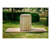 The Garden Village Dutton Dustbin Store Single - Timber - L64 X W63 X H88 Cm