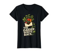 The Garden Wrote Back First Harvest Gardener Humor Value Graphic T-Shirt, Women, Black, L