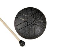 The Gardener's Chime: 3-Inch Rain Drum with 6 Gentle Tunes for Serenity(Black)
