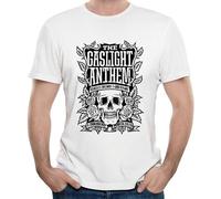 The Gaslight Anthem Band Skull Logo Unique Men's T Shirt White XL