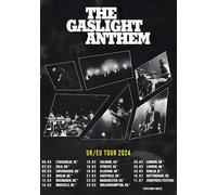 The Gaslight Anthem UK European Tour 2024 A3 A4 Print Poster Wall Art Home Decor Album Gift Present Photo Living Room Dining Room Bedroom Unframed Concert Tour Gig Live Show Music (A4)