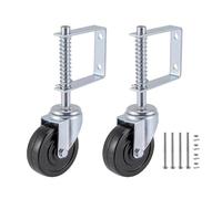 The gate Wheels Without Side Brakes, with Spring-Type gate casters, Have a Higher Maximum Load Capacity, Reaching 220 pounds.