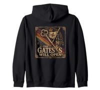The Gates Will Open Isaiah 45 2 Christian Faith Zip Hoodie