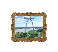 The Gateway Arch Saint Louis Missouri USA Refrigerator Magnet 3D Travel Souvenir Fridge Decoration Magnetic Sticker Craft Collection