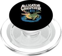 The Gator Whisperer Funny Alligator Design PopSockets PopGrip for MagSafe