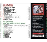 THE GAYLORDS - THAT'S AMORE & SING AMERICAN HITS IN ITALIAN NEW CD