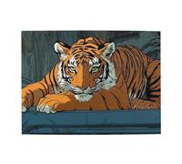 The Gazing Tiger Wooden Puzzle 500 Piece Jigsaw Puzzle for Adults Challenging Puzzle for Game Size 15"x20.4"