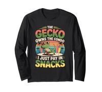 The Gecko owns the condo; I just Pay in Snacks. Hawaii Long Sleeve T-Shirt