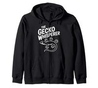The Gecko Whisperer Funny Reptile Lover Zip Hoodie