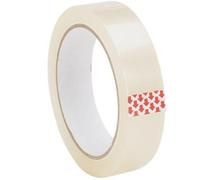 THE GEEK LA Clear Sellotape 24MM X 66M Cellotape for Parcels, Transparent extra Sticky Tape,Office Tape, School easy tear (1)