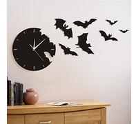 The Geeky Days Bat Clock Analog Wall Watch, 11.81 inch, Black