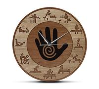 The Geeky Days Massage Physical Therapy Printed Wall Clock Silent Quartz Massage People Relax Body Care Spa Salon Therapist Watch Office Business Sign Gifts for Massage Therapists Women