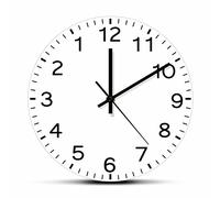 The Geeky Days Run Backwards Clock 12inch Arabia Numbers Battery Operated Silent Quartz Anticlockwise Reverse Anti Acrylic Wall Watch Home Decor Run Counter Round Timepieces