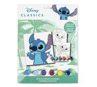 The Geeky Pop Disney Classics - Stitch Paint by Numbers Kit for Kids - Creative Set with Paints, Brush and Coloring Boards - Children's Creative Activity