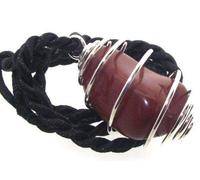 The Gem Tree Red Jasper Root Chakra Spiral Pendant