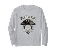The General George Washington Tricorn Hat Long Sleeve T-Shirt