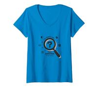 The Generation That Survived Without Google V-Neck T-Shirt, Women, Sapphire, XL