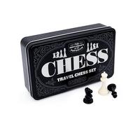 The Gentleman’s Emporium: Chess Travel Set | Portable Fold-Out Board Game in Stylish Tin | Classic Chess Set with Pieces & Folding Board