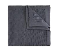 THE GENTS LAB 100% Polyester Knitted Pocket Square (Dark Grey)
