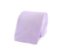 THE GENTS LAB 100% Polyester Square End Knitted Neck Tie (Pastel Purple)