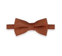 THE GENTS LAB Childrens Adjustable Bow Tie Made From 100% Brushed Twill Cotton | Many Colours (Burnt Orange)