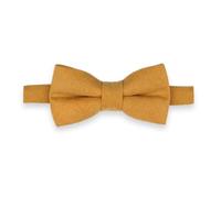 THE GENTS LAB Childrens Adjustable Bow Tie Made From 100% Brushed Twill Cotton | Many Colours (Mustard Yellow)