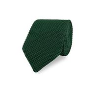 THE GENTS LAB Children's Diamond End Knitted Neck Tie Made From 100% Soft Polyester | Over 20+ Colours (Dark Green)